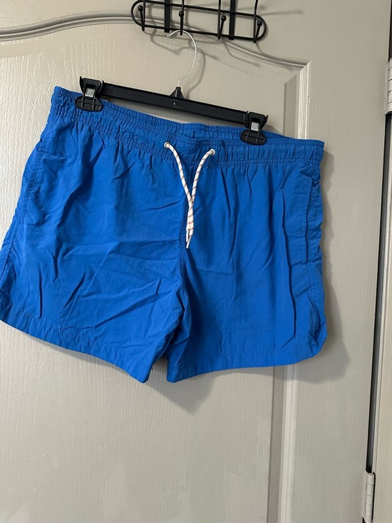 H&M Other - Bright Blue Drawstring Swim Shorts HM Men M Short Trunks Casual Summer Plain